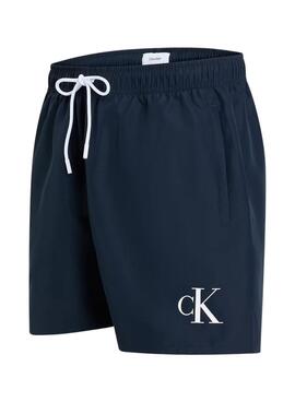 Bañador Calvin Klein Monogram marino para hombre