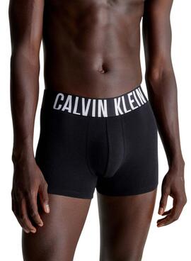 Pack 3 calzoncillos Calvin Klein bóxer ajustados negro y blanco para hombre