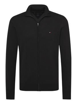 Chaqueta Tommy Hilfiger Silk Zip Negro Hombre 