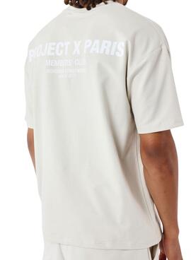 Camiseta Project x Paris Club Members beige para hombre