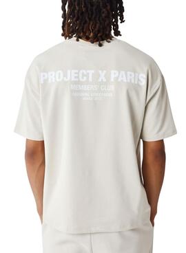 Camiseta Project x Paris Club Members beige para hombre