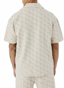 Camisa Project x Paris tejido texturizado para hombre beige