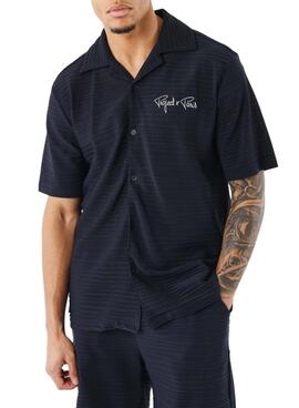 Camisa Project x Paris negro texturizada para hombre