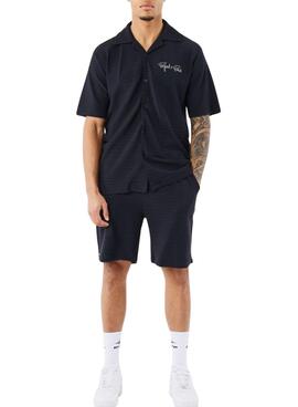 Camisa Project x Paris negro texturizada para hombre