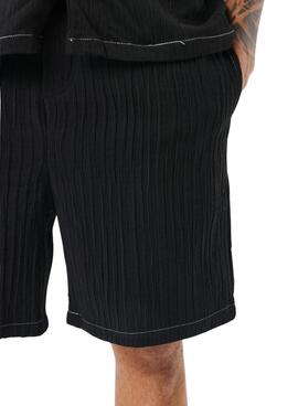 Bermuda Project X Paris plisada negro para hombre