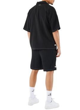 Bermuda Project X Paris plisada negro para hombre