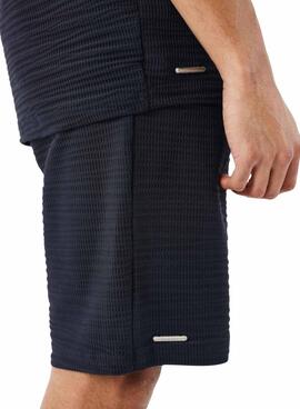 Bermuda Project X Paris tejido texturizado negro para hombre