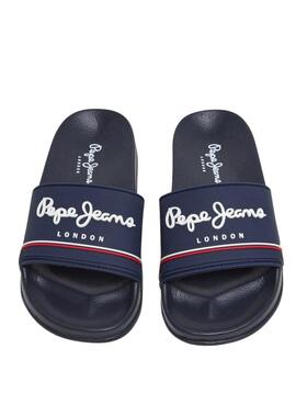 Chanclas Pepe Jeans Slider azul marino para hombre