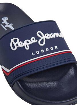 Chanclas Pepe Jeans Slider azul marino para hombre