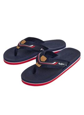 Chanclas Pepe Jeans West Club azul marino para hombre