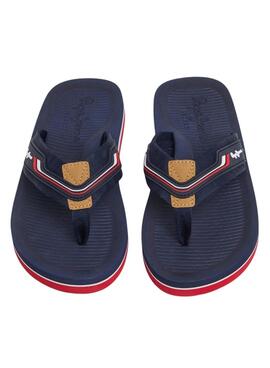 Chanclas Pepe Jeans West Club azul marino para hombre