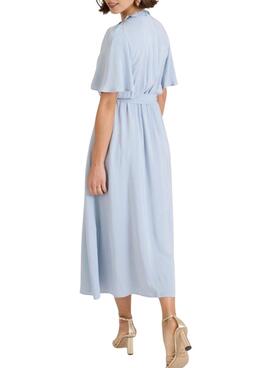 Vestido Naf Naf Popy azul cielo para mujer