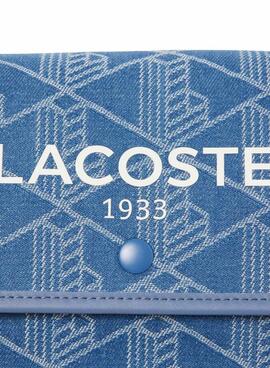 Bolso Lacoste Jacquard Heritage denim para mujer