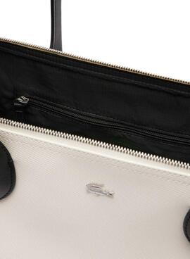 Bolso Lacoste Athena blanco para mujer