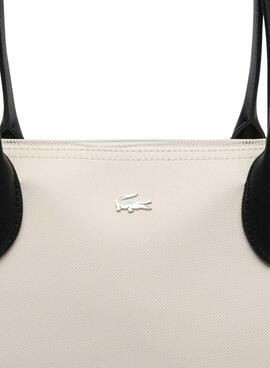 Bolso Lacoste Athena blanco para mujer