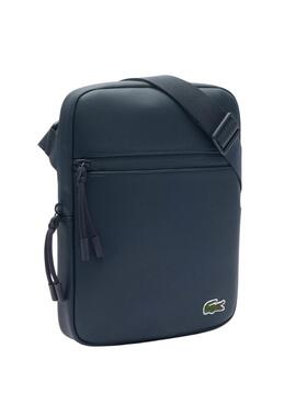 Bolso Lacoste Flat bandolera azul marino para hombre