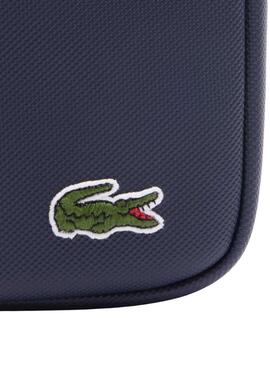 Bolso Lacoste Flat bandolera azul marino para hombre