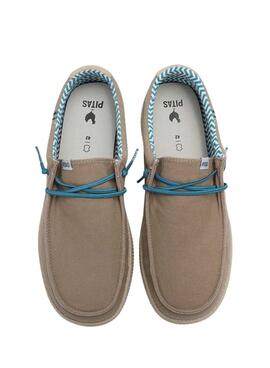 Zapatos Walkin Pitas Wallabi topo para hombre