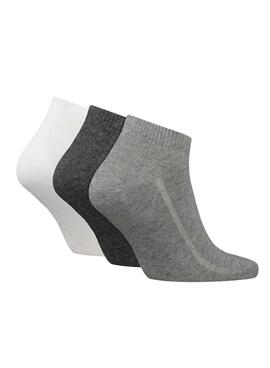 Pack calcetines Levis Low Cut gris para hombre y mujer