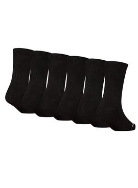 Pack calcetines Jordan seis pares negro para niña y niño