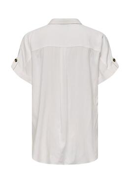 Camisa Only Yasmin blanco para mujer