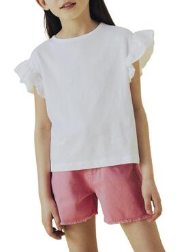 Camiseta Name It Rejaline blanco para niña