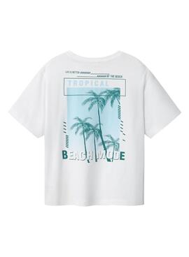 Camiseta Name It Irlan blanco para niño