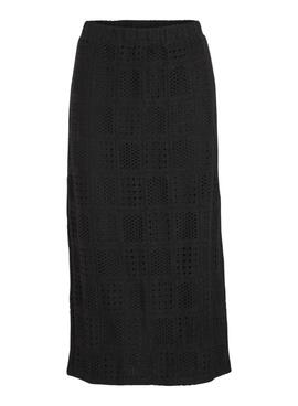 Falda Vila Vinovira midi negro para mujer