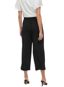 Pantalones Vila Vijosa culotte negro para mujer