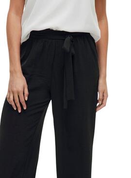 Pantalones Vila Vijosa culotte negro para mujer