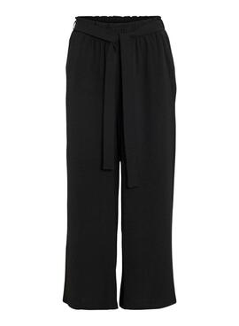 Pantalones Vila Vijosa culotte negro para mujer