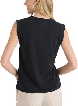 Camiseta Naf Naf Rony negro para mujer