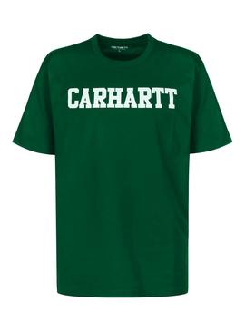 Camiseta Carhartt College Verde Hombre