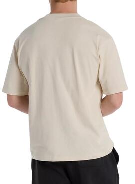 Camiseta New Balance A Perfect Match beige para hombre