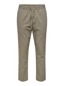 Pantalón Only and Sons Linus verde para hombre