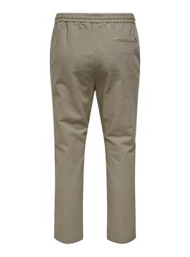 Pantalón Only and Sons Linus verde para hombre
