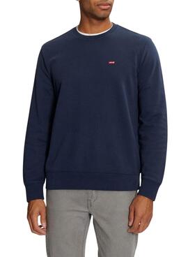 Sudadera Levis básica azul para hombre