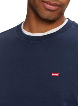 Sudadera Levis básica azul para hombre