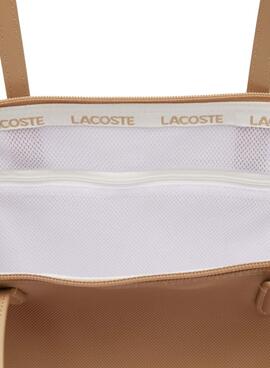 Bolso Tote Lacoste L.12.12 Concept camel para mujer