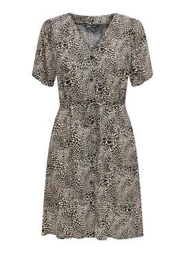 Vestido Only Evida animal print para mujer