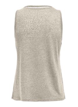 Top Only Penny gris para mujer