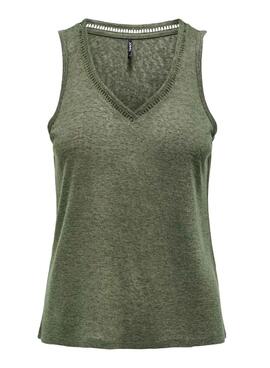 Top Only Penny verde para mujer