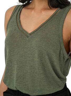 Top Only Penny verde para mujer