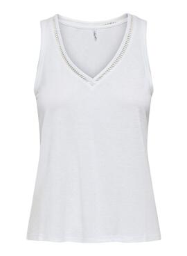 Top Only Penny blanco para mujer
