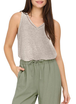 Top Only Penny gris para mujer