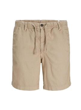 Bermudas Jack and Jones Jaiden camel para hombre