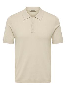 Polo Only and Sons Wyler beige para hombre