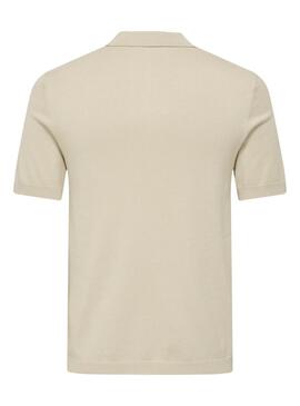 Polo Only and Sons Wyler beige para hombre