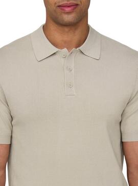 Polo Only and Sons Wyler beige para hombre