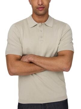 Polo Only and Sons Wyler beige para hombre